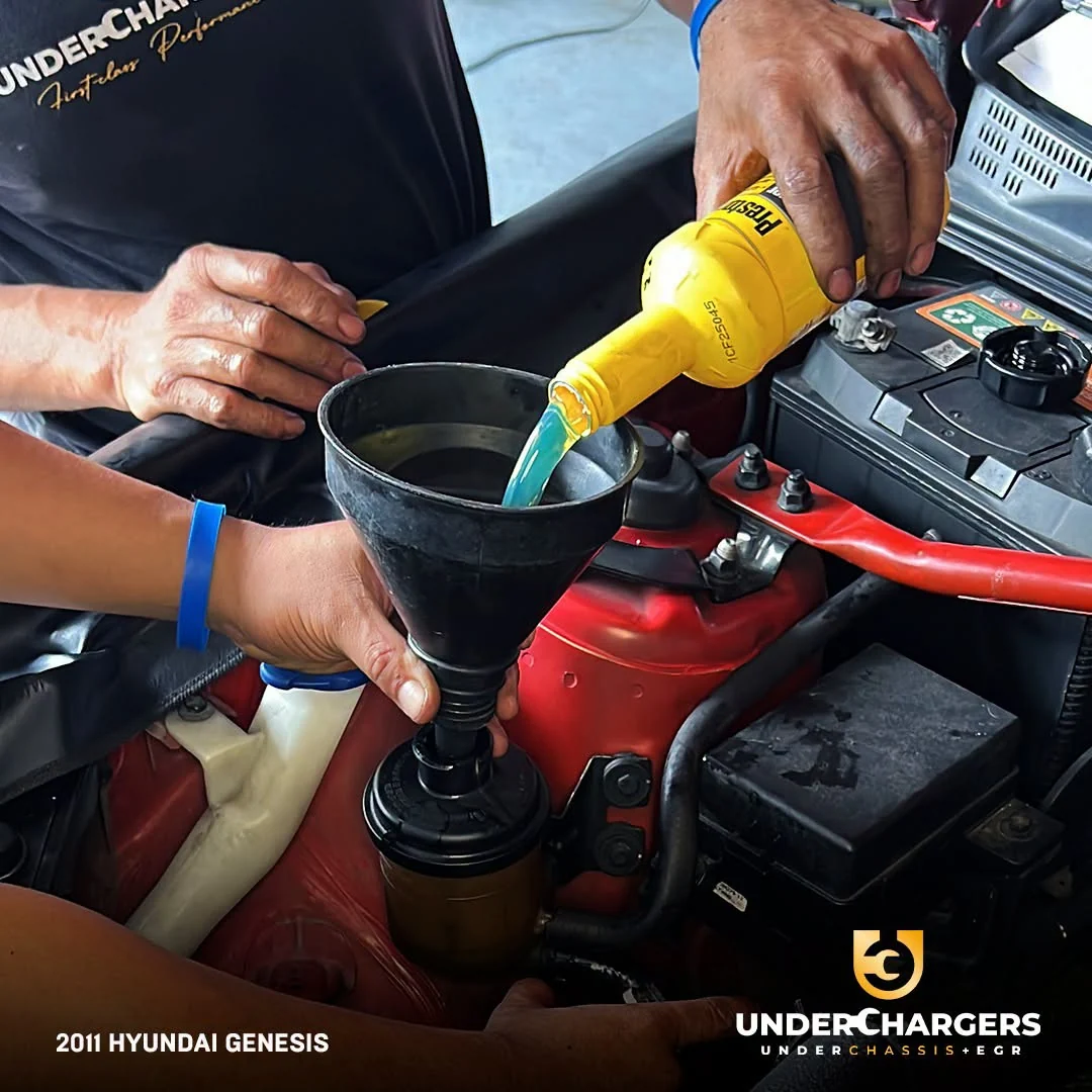 Fluid service at Underchargers
