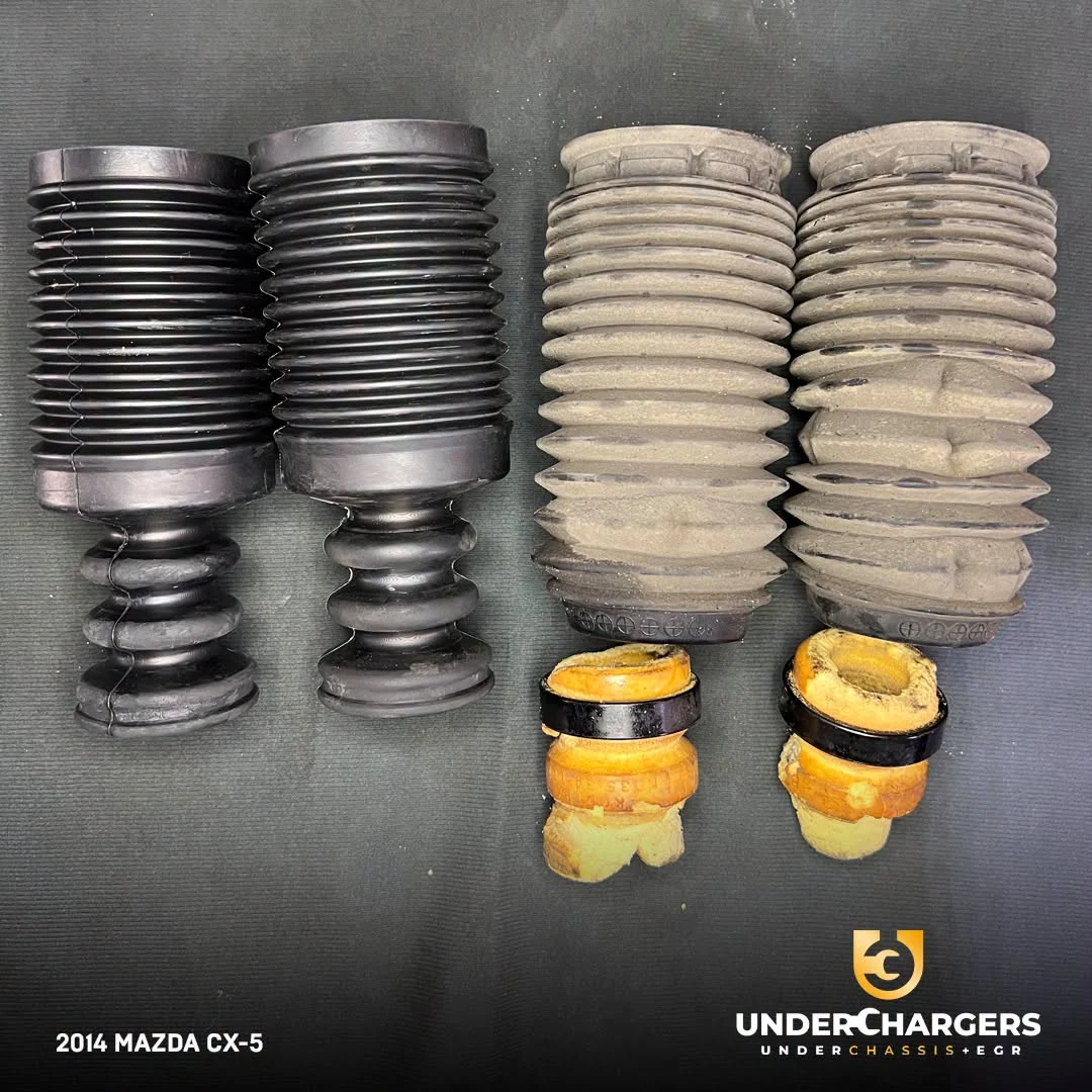 2014 Mazda CX-5 suspension bump stop and boot replacement at Underchargers