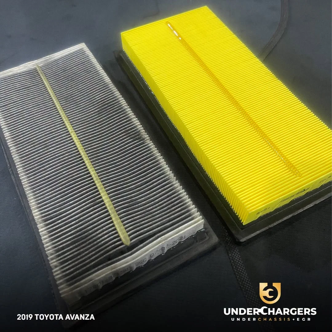 2019 Toyota Avanza air filter replacement at Underchargers