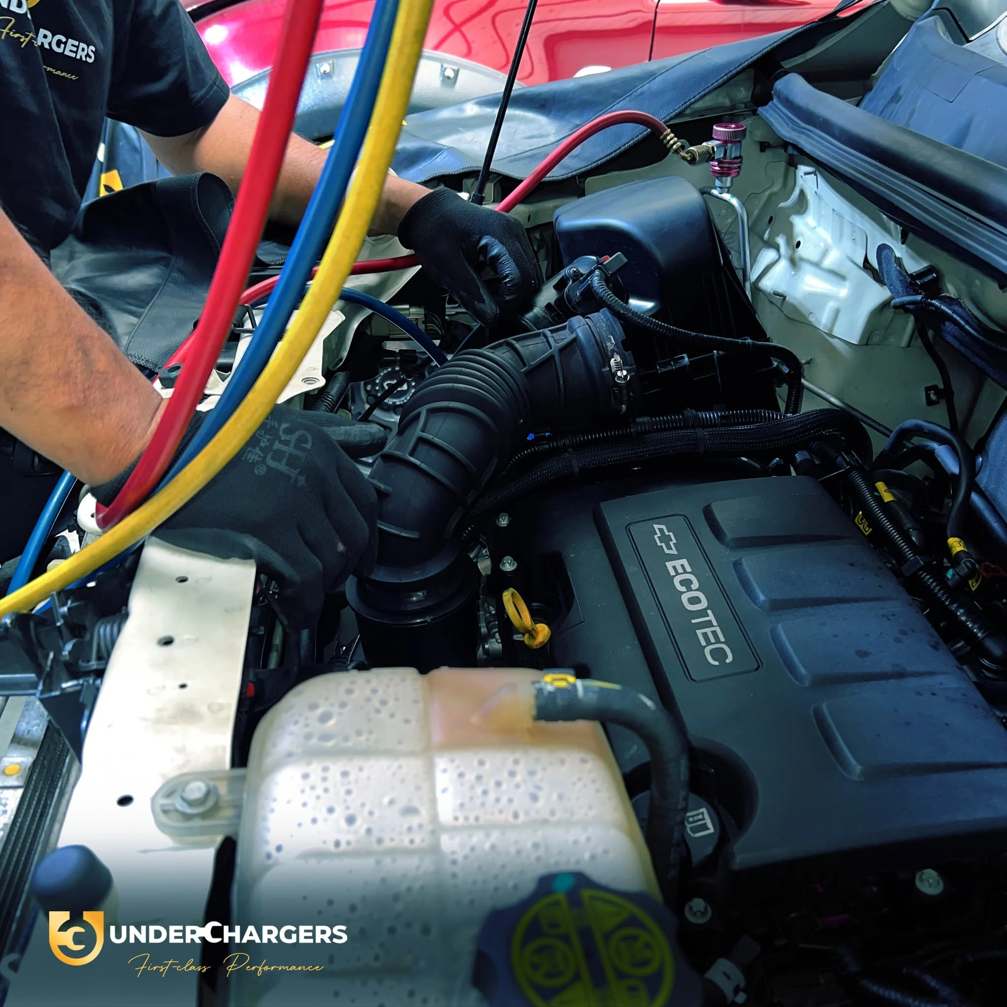 Warm air conditioning diagnosis at Underchargers