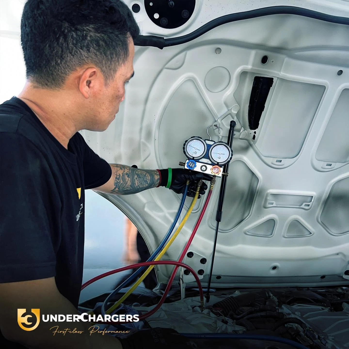 Intermittent air conditioning cooling inspection at Underchargers